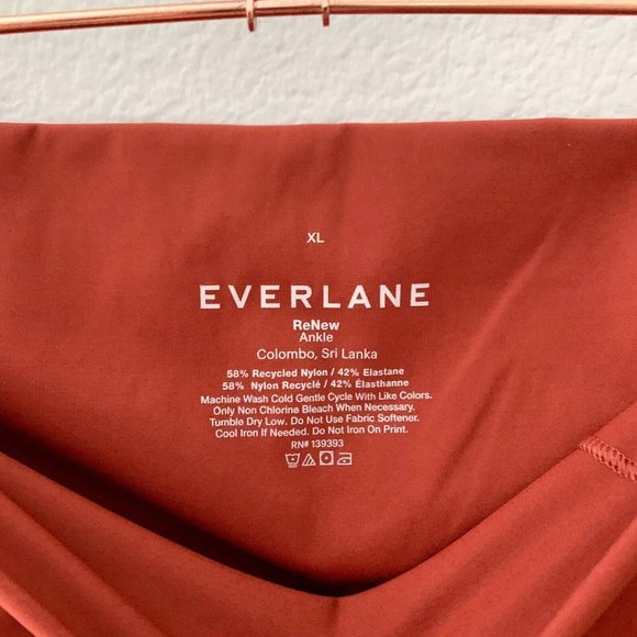 Everlane The Perform Legging Brandy Rose Red High Rise Size XL - Picture 6 of 7